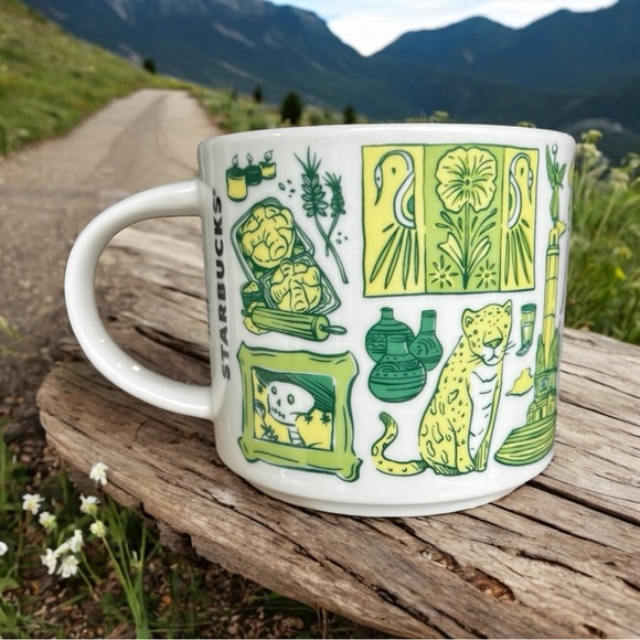 Hola! MEXICO Starbucks Green Collectible Souvenir 14oz Coffee Mug Cup New - Picture 12 of 12